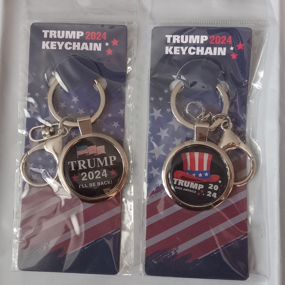 Trump 2024 Keychain NWT Presidential Campaign I'LL BE BACK Save America MAGA